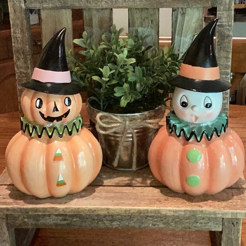 Halloween Pumpkin and Ghost set